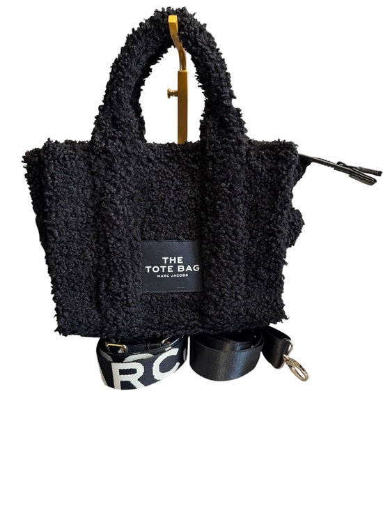 Marc Jacobs Handbags - Marc Jacobs Black Sherpa The Tote Bag Small with Strap & COA